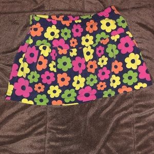 Girls 6/6x multicolor flower skort